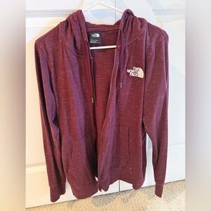 The North Face Burgundy Zip-Up Jacket